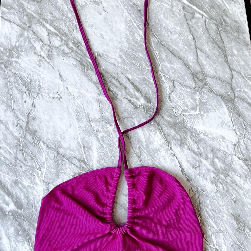 Y2k Pink Halter Top